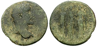 |Antoninus| |Pius|, |Antoninus| |Pius,| |August| |138| |-| |7| |March| |161| |A.D.,| |Alliance| |of| |Miletus| |and| |Smyrna,| |Ionia||medallion|