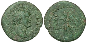 |Tomis|, |Domitian,| |13| |September| |81| |-| |18| |September| |96| |A.D.,| |Tomis,| |Moesia| |Inferior||AE| |20|