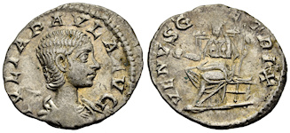 Julia Paula, Augusta July or August 219 - c. September 220 A.D., First Wife of Elagabalus
