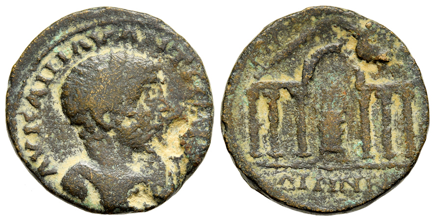 |Decapolis,| |Arabia| |&| |Syria|, |Elagabalus,| |16| |May| |218| |-| |11| |March| |222| |A.D.,| |Dium,| |Coele| |Syria|, 