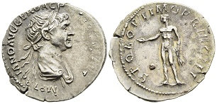 |Trajan|, |Trajan,| |25| |January| |98| |-| |8| |or| |9| |August| |117| |A.D.||denarius|