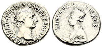 |Antioch|, |Trajan,| |25| |January| |98| |-| |8| |or| |9| |August| |117| |A.D.,| |Antioch,| |Seleucis| |and| |Pieria,| |Syria,| |"Rome"| |Style||didrachm|