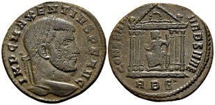 |Maxentius|, |Maxentius,| |February| |307| |-| |28| |October| |312| |A.D.||follis|