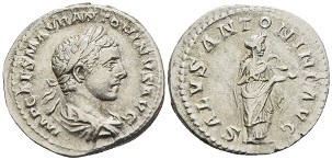 |Elagabalus|, |Elagabalus,| |16| |May| |218| |-| |11| |March| |222| |A.D.||denarius|
