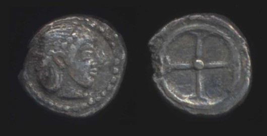 Syracuse Obol
475-470 BC | Hieron I 
AR 0.53g
HGC 1371 (R1)
ex Roma Numismatics E-Sale 90, November 2021 (115)

